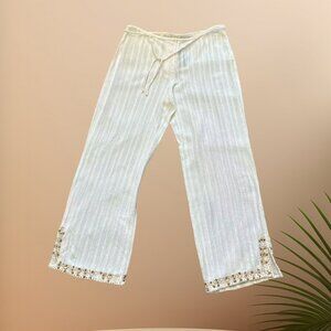 IMITZ White Cotton Pant